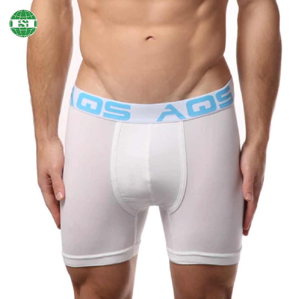 White athletic modal boxer briefs underwear for men
