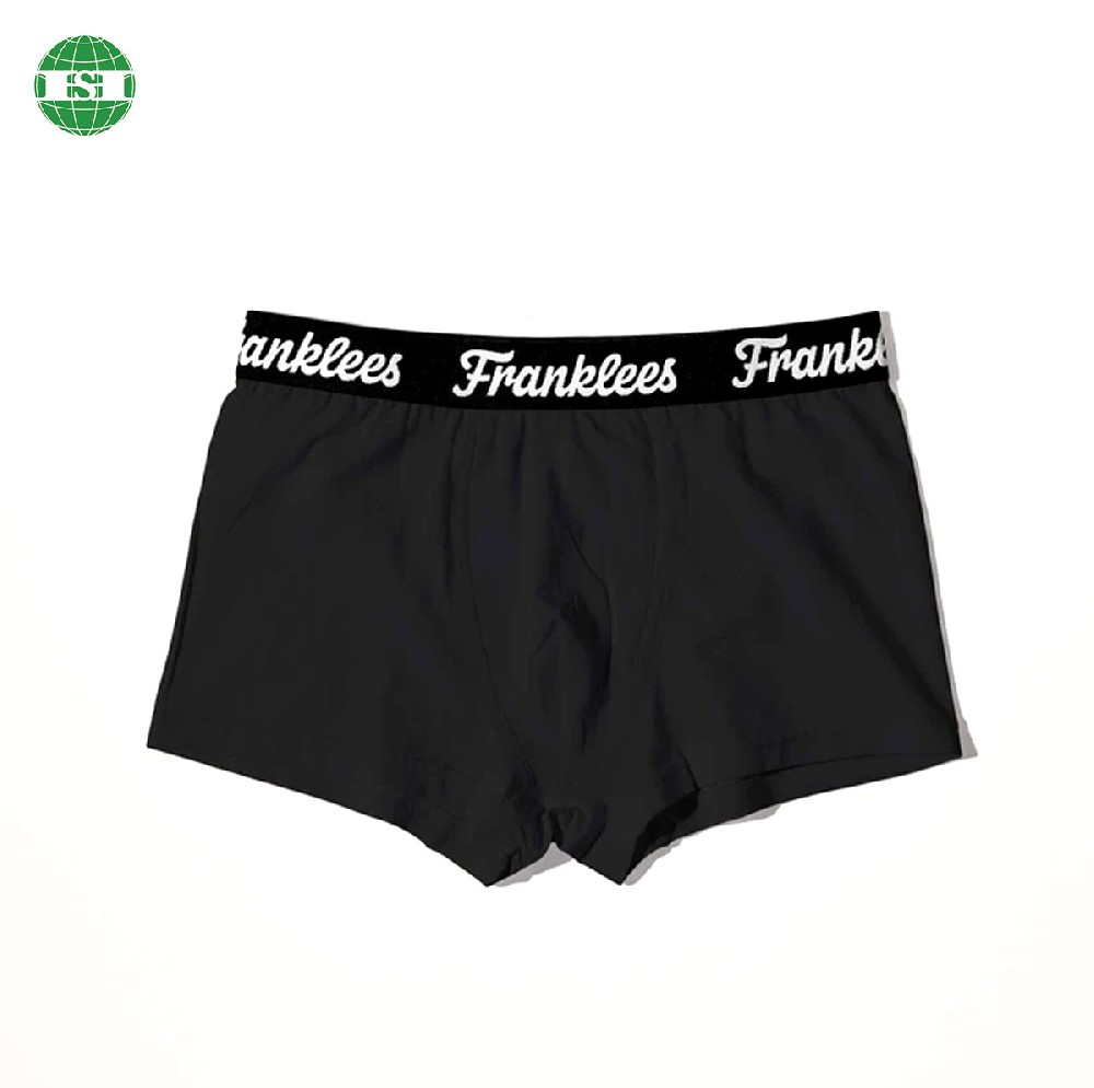 Customized logo 95% bamboo 5% spandex underwear trunks for men