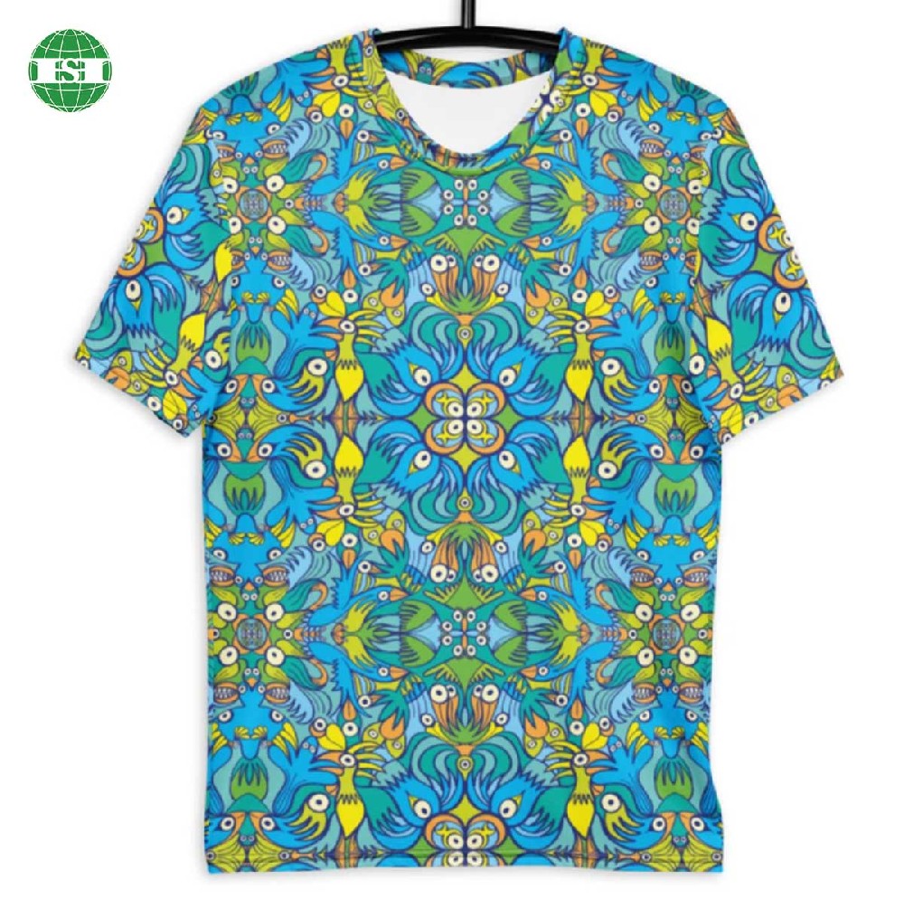 Graphic print round neck T-shirts for women full customization with your own design
