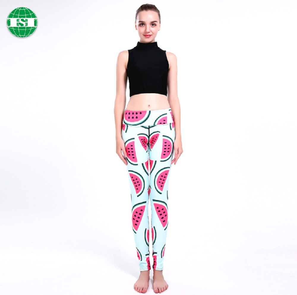 Watermelon print legging for ladies customized with your own design