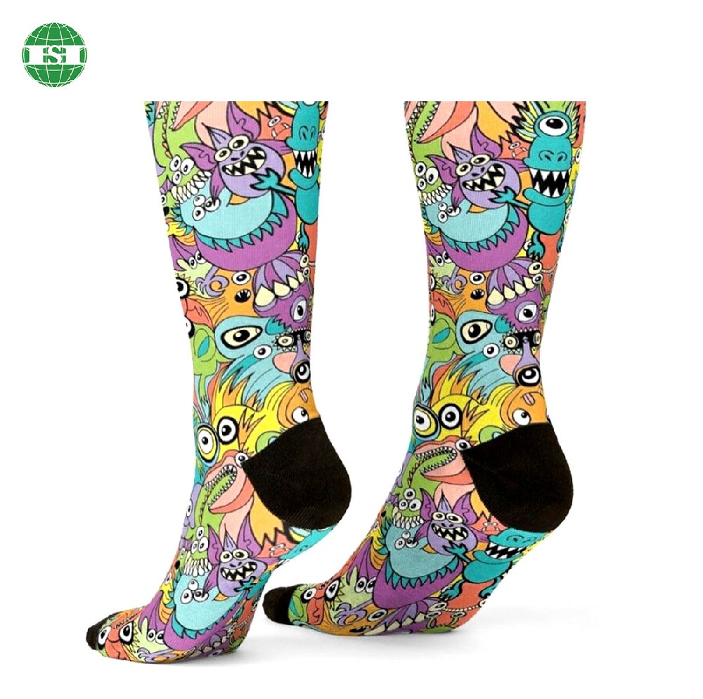 Cute monster patterned socks full customization