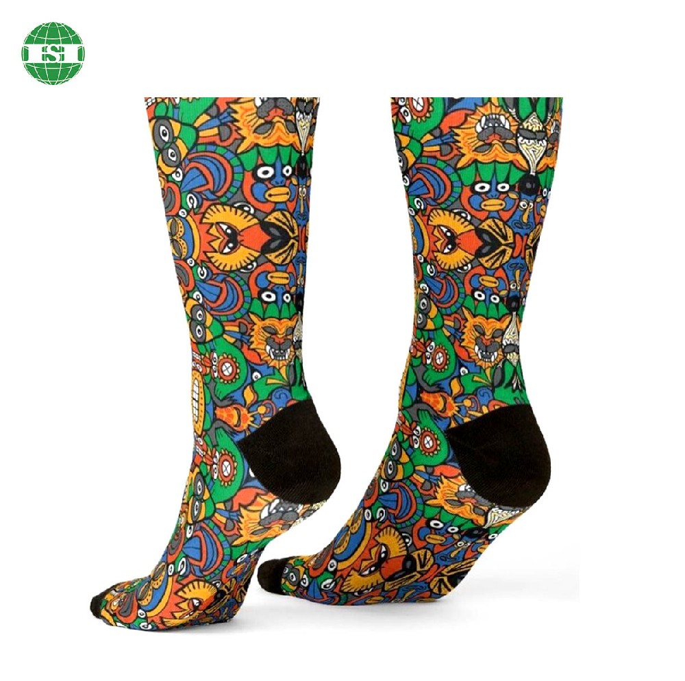 Tribe print crew socks personalized with your own design