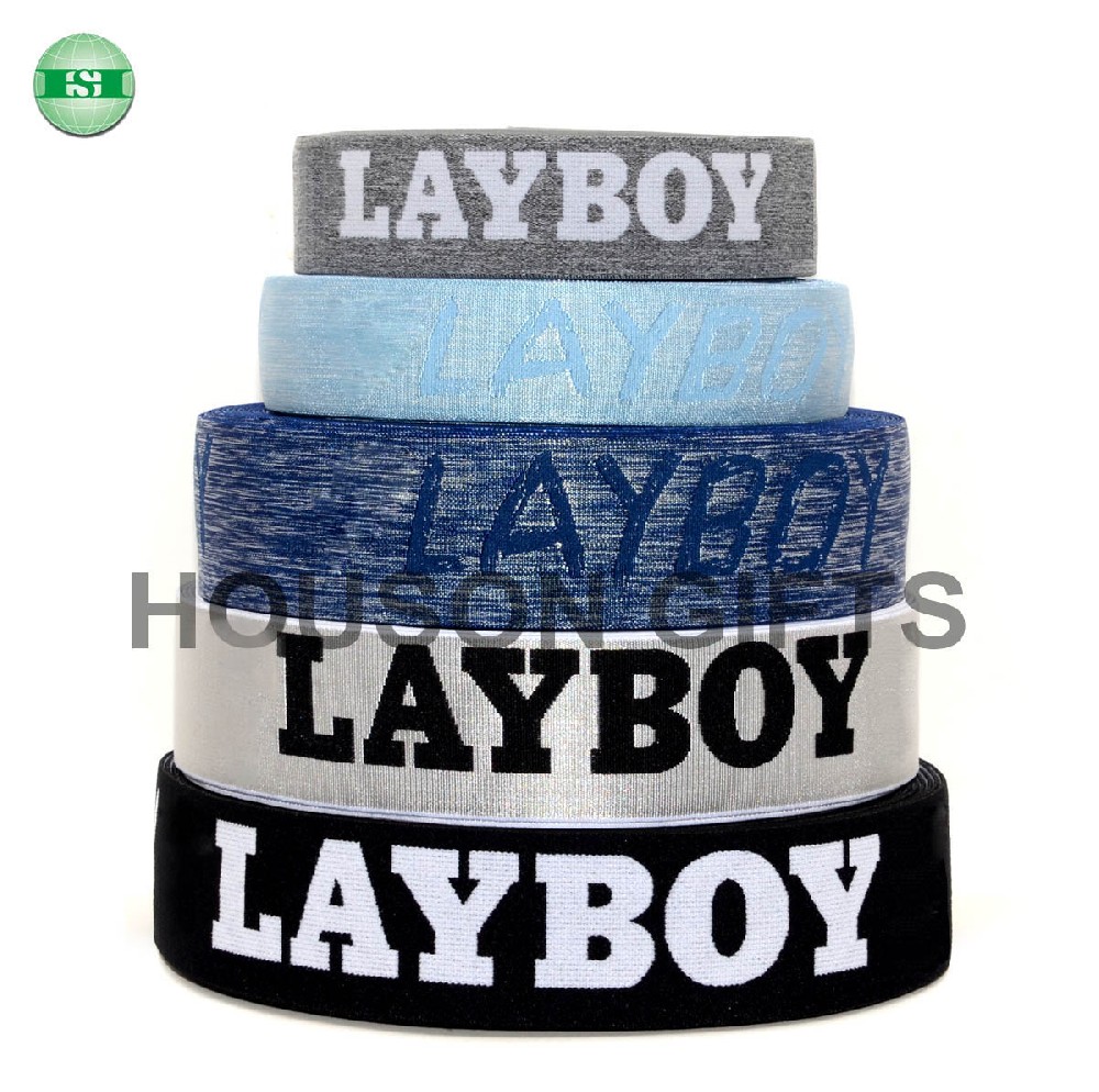 Jacquard elastic band with your own brand name full customization