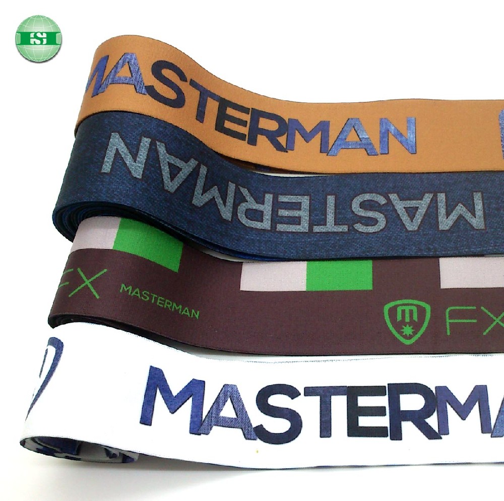 Sublimation elastic waistband for swimwear customised brand name