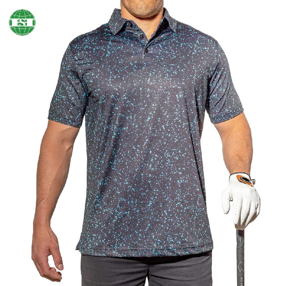 Galaxy space men's polo shirts full customization