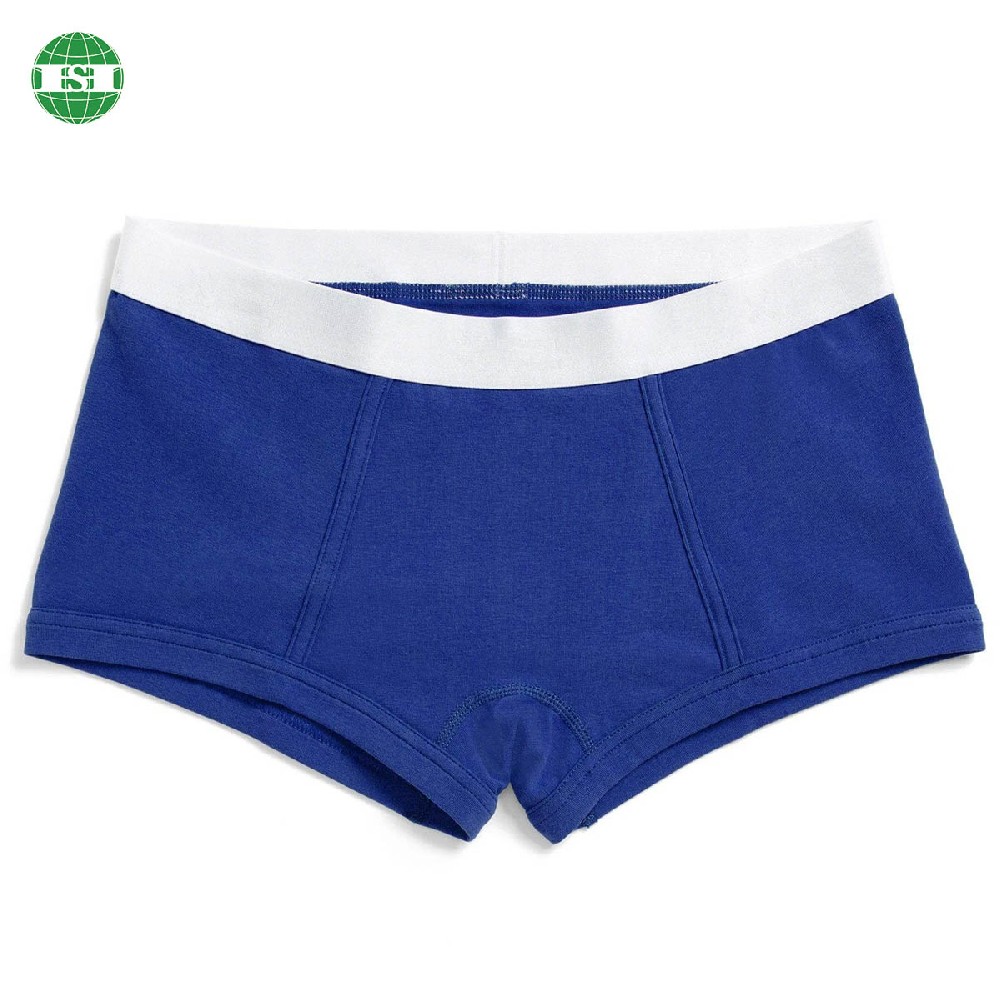Royal blue boy shorts for female modal and spandex material