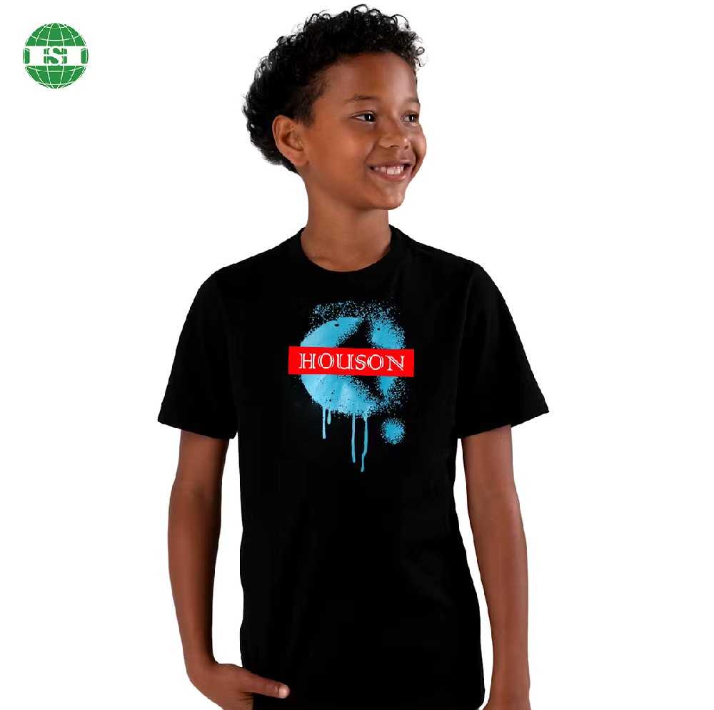 Customized graphic print cotton T-shirts for boys and girls