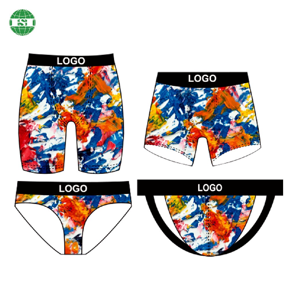 Graffiti print mock up boxer briefs trunks jockstraps underwear