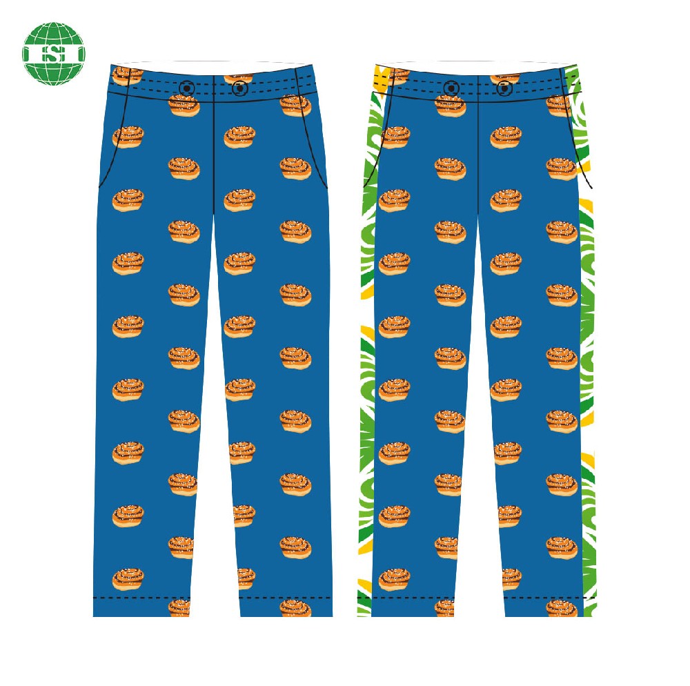 Custom breads graphic print pajamas lounge pants