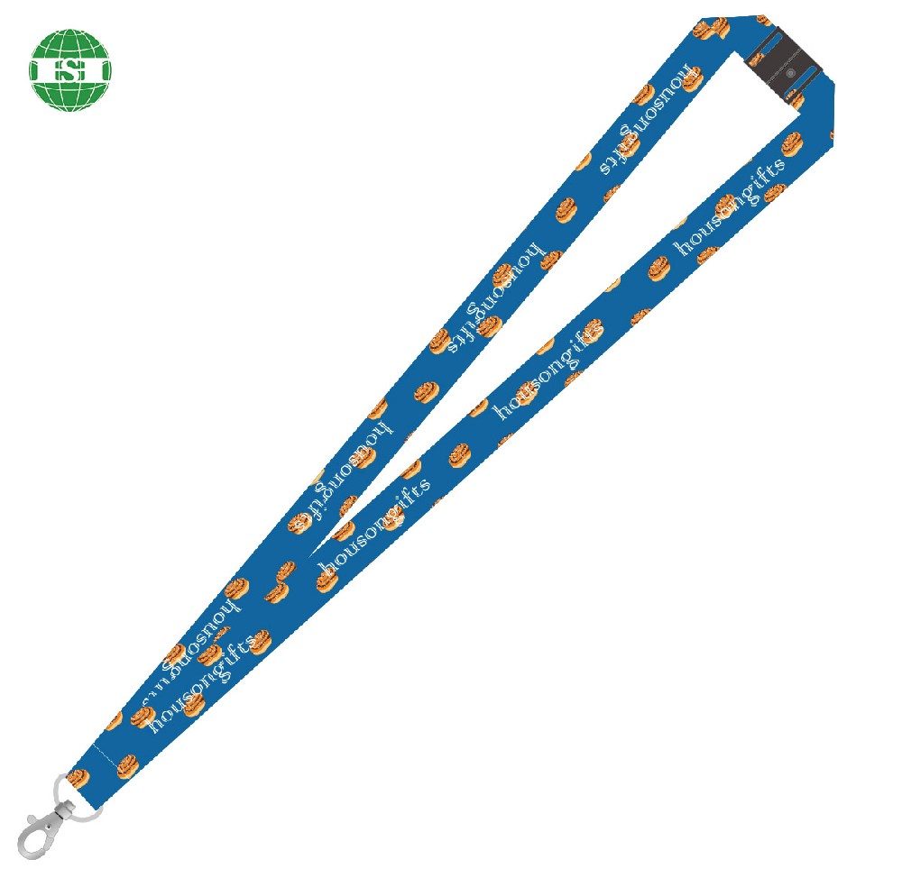 Custom breads graphic sublimation all over print lanyard