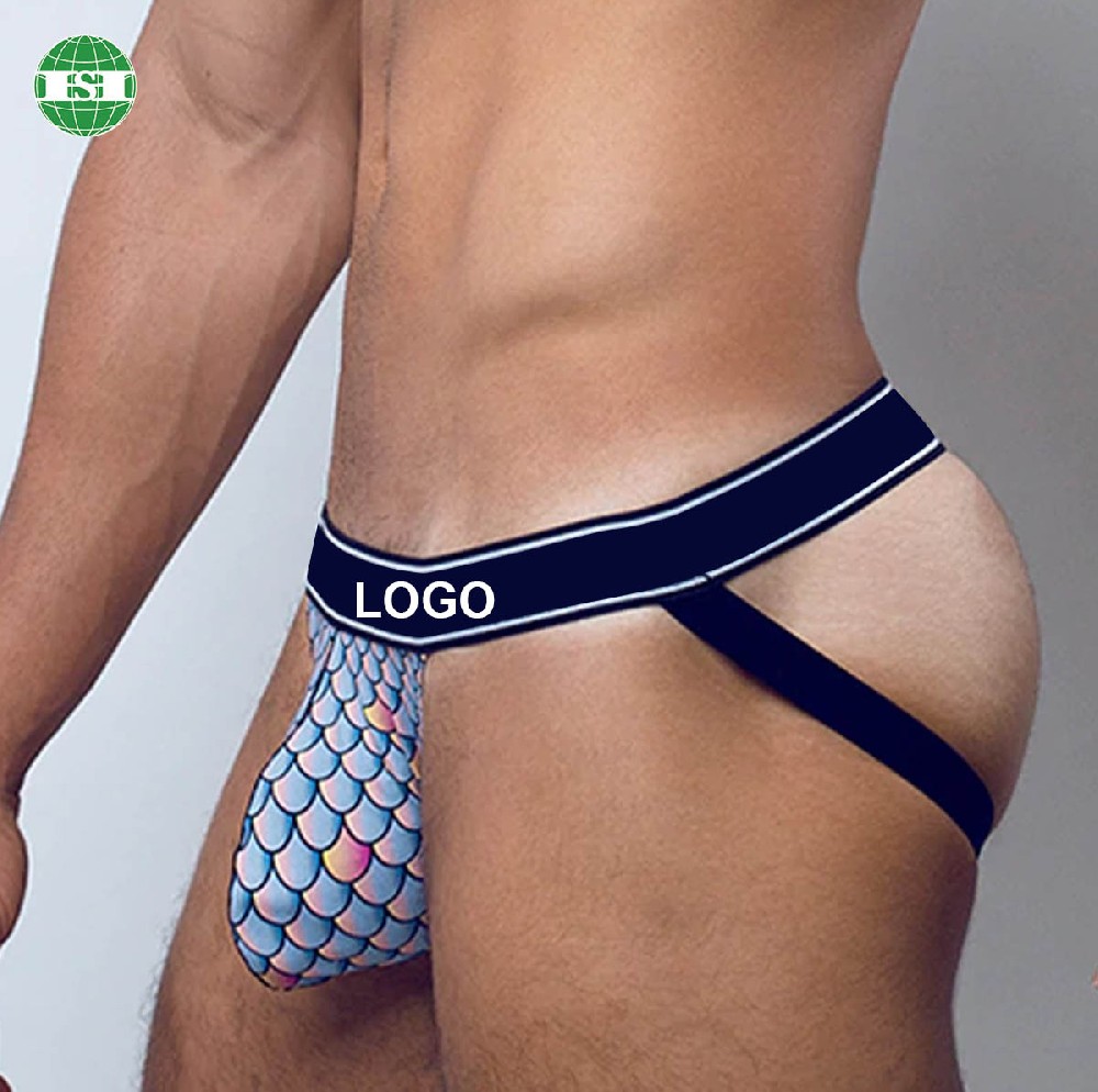 Dragon scale design print men's jockstraps full customisation with your own tech pack