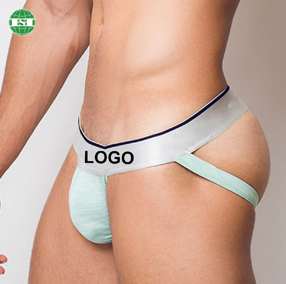 Baby blue bamboo jockstrap for men full customization
