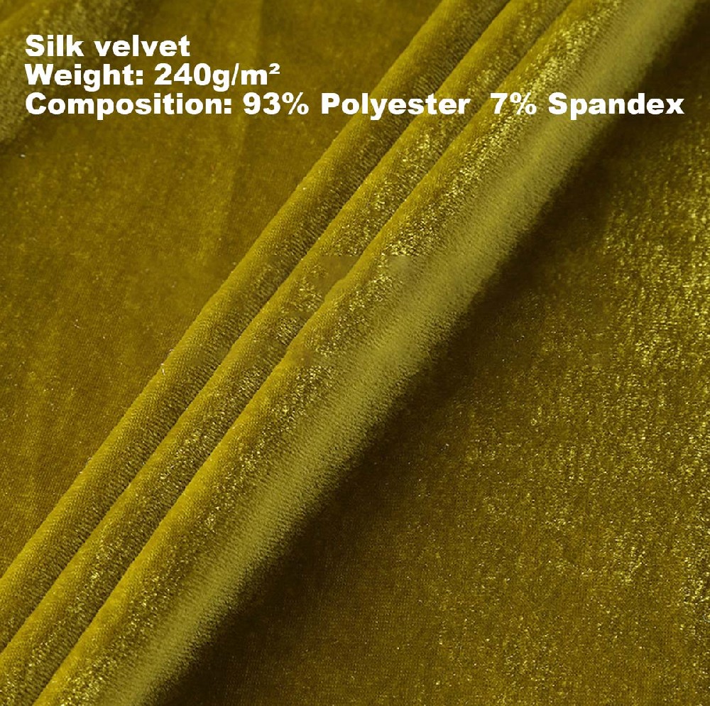 Silk velvet fabric 240G