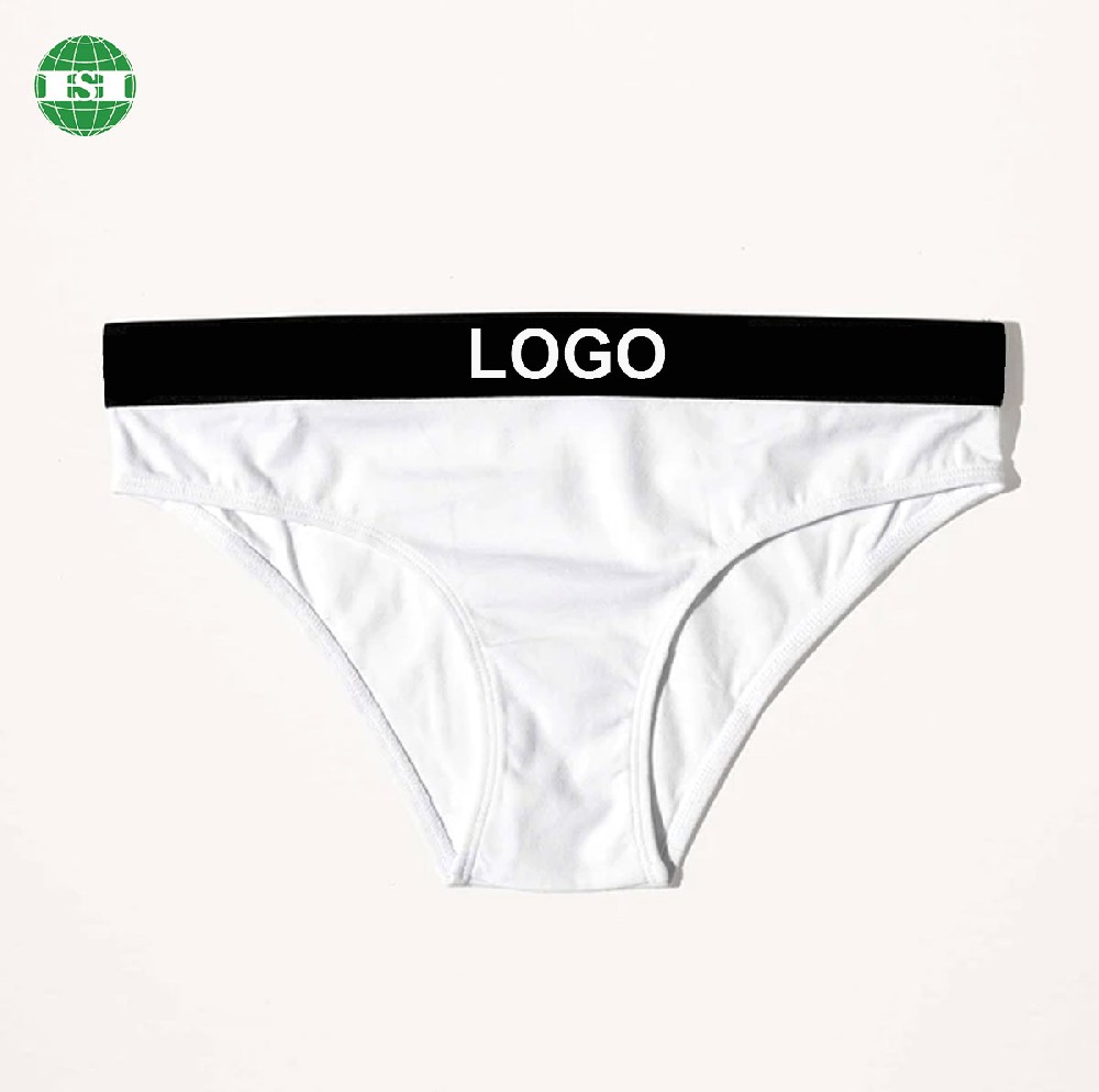 White modal spandex women's panties underwear briefs full customization